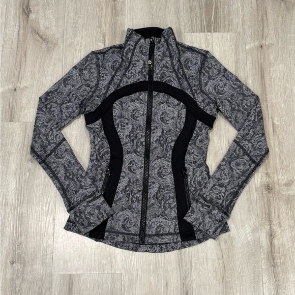 Lululemon Brushed Herringbone Rose Define Jacket grey black - Picture 1 of 7